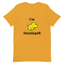 Load image into Gallery viewer, Technology "I'm Hadoop Developer" Light Color Unisex T-Shirt - Siddh Studio