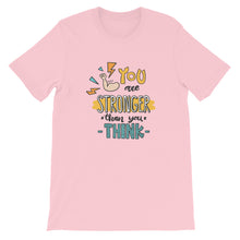 Load image into Gallery viewer, Motivational "You Are Stronger" Unisex T-Shirt - Siddh Studio