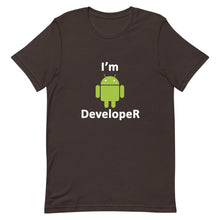 Load image into Gallery viewer, Technology "I'm Android Developer" Dark Color Unisex T-Shirt - Siddh Studio