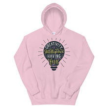 Load image into Gallery viewer, Fact "Creativity Is Intelligence Having Fun" Unisex Hoodie - Siddh Studio