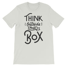 Load image into Gallery viewer, Motivational "Think Outside The Box" Unisex T-Shirt - Siddh Studio