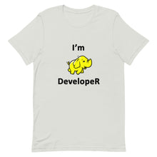 Load image into Gallery viewer, Technology "I'm Hadoop Developer" Light Color Unisex T-Shirt - Siddh Studio