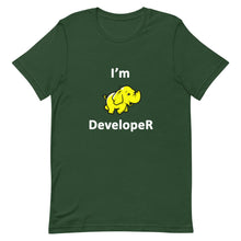 Load image into Gallery viewer, Technology "I'm Hadoop Developer" Dark Color Unisex T-Shirt - Siddh Studio