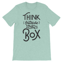 Load image into Gallery viewer, Motivational "Think Outside The Box" Unisex T-Shirt - Siddh Studio
