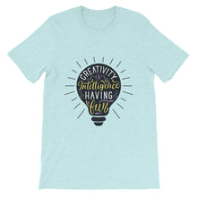 Load image into Gallery viewer, Fact "Creativity Is Intelligence Having Fun" Unisex T-Shirt - Siddh Studio