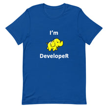 Load image into Gallery viewer, Technology "I'm Hadoop Developer" Dark Color Unisex T-Shirt - Siddh Studio