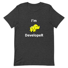 Load image into Gallery viewer, Technology "I'm Hadoop Developer" Dark Color Unisex T-Shirt - Siddh Studio