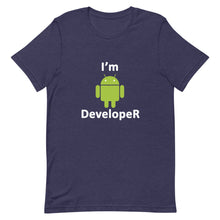 Load image into Gallery viewer, Technology "I'm Android Developer" Dark Color Unisex T-Shirt - Siddh Studio