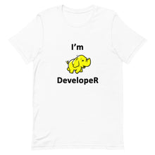 Load image into Gallery viewer, Technology "I'm Hadoop Developer" Light Color Unisex T-Shirt - Siddh Studio