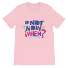 Load image into Gallery viewer, Motivational "If Now Now, When?" Unisex T-Shirt - Siddh Studio