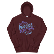 Load image into Gallery viewer, Motivational "Don't Rush The Process" Unisex Hoodie - Siddh Studio