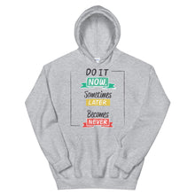 Load image into Gallery viewer, Fact "Do It Now, Sometimes Later" Unisex Hoodie - Siddh Studio