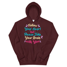 Load image into Gallery viewer, Fact "Follow Your Heart" Unisex Hoodie - Siddh Studio