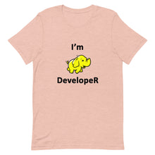 Load image into Gallery viewer, Technology "I'm Hadoop Developer" Light Color Unisex T-Shirt - Siddh Studio
