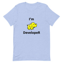 Load image into Gallery viewer, Technology "I'm Hadoop Developer" Light Color Unisex T-Shirt - Siddh Studio