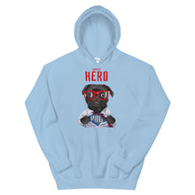 Load image into Gallery viewer, Dog "Super Hero PUG" Unisex Hoodie - Siddh Studio