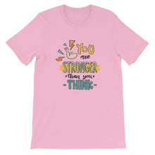Load image into Gallery viewer, Motivational "You Are Stronger" Unisex T-Shirt - Siddh Studio