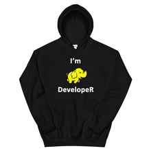 Load image into Gallery viewer, Technology "I'm Hadoop Developer" Dark Color Unisex Hoodie - Siddh Studio