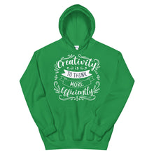 Load image into Gallery viewer, Fact "Creativity Is To Think" Unisex Hoodie - Siddh Studio