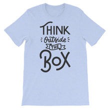 Load image into Gallery viewer, Motivational "Think Outside The Box" Unisex T-Shirt - Siddh Studio