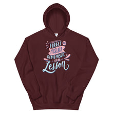 Load image into Gallery viewer, Motivational "Forget The Mistake Remember The Lesson" Unisex Hoodie - Siddh Studio