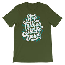 Load image into Gallery viewer, Fact "Stop Talking Start Doing" Unisex T-Shirt - Siddh Studio