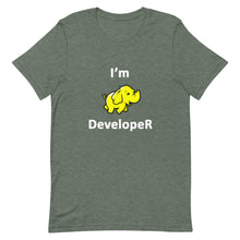 Load image into Gallery viewer, Technology "I'm Hadoop Developer" Dark Color Unisex T-Shirt - Siddh Studio