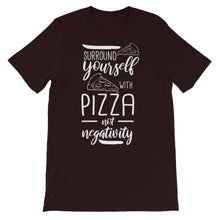 Load image into Gallery viewer, Pizza "Surround Yourself With Pizza" Unisex T-Shirt - Siddh Studio