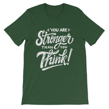 Load image into Gallery viewer, Motivational "You Are Stronger Than You Think" Unisex T-Shirt - Siddh Studio