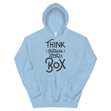 Load image into Gallery viewer, Motivational "Think Outside The Box" Unisex Hoodie - Siddh Studio