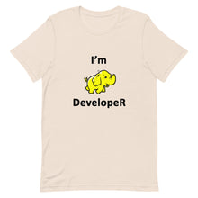Load image into Gallery viewer, Technology "I'm Hadoop Developer" Light Color Unisex T-Shirt - Siddh Studio
