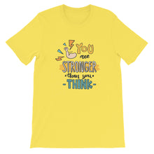 Load image into Gallery viewer, Motivational "You Are Stronger" Unisex T-Shirt - Siddh Studio