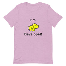 Load image into Gallery viewer, Technology "I'm Hadoop Developer" Light Color Unisex T-Shirt - Siddh Studio