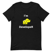Load image into Gallery viewer, Technology "I'm Hadoop Developer" Dark Color Unisex T-Shirt - Siddh Studio
