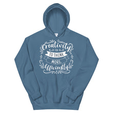Load image into Gallery viewer, Fact "Creativity Is To Think" Unisex Hoodie - Siddh Studio