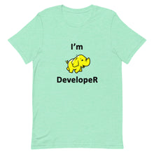 Load image into Gallery viewer, Technology "I'm Hadoop Developer" Light Color Unisex T-Shirt - Siddh Studio