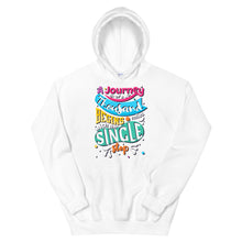 Load image into Gallery viewer, Just Saying "A Journey Of A Thousand Miles" Unisex Hoodie - Siddh Studio