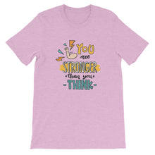 Load image into Gallery viewer, Motivational "You Are Stronger" Unisex T-Shirt - Siddh Studio