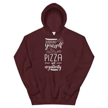 Load image into Gallery viewer, Pizza &quot;Surround Yourself With Pizza&quot; Unisex Hoodie - Siddh Studio
