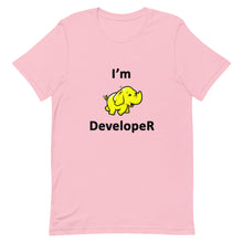 Load image into Gallery viewer, Technology &quot;I&#39;m Hadoop Developer&quot; Light Color Unisex T-Shirt - Siddh Studio

