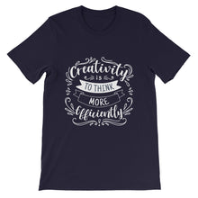 Load image into Gallery viewer, Fact &quot;Creativity Is To Think&quot; Unisex T-Shirt - Siddh Studio
