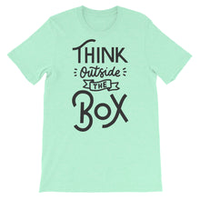 Load image into Gallery viewer, Motivational &quot;Think Outside The Box&quot; Unisex T-Shirt - Siddh Studio
