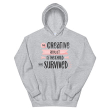 Load image into Gallery viewer, Motivational &quot;The Creative Adult&quot; Unisex Hoodie - Siddh Studio

