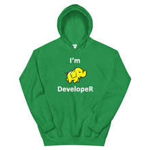 Load image into Gallery viewer, Technology &quot;I&#39;m Hadoop Developer&quot; Dark Color Unisex Hoodie - Siddh Studio
