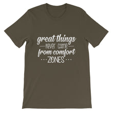 Load image into Gallery viewer, Fact &quot;Great Things Never Come&quot; Unisex T-Shirt - Siddh Studio
