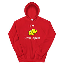 Load image into Gallery viewer, Technology &quot;I&#39;m Hadoop Developer&quot; Dark Color Unisex Hoodie - Siddh Studio
