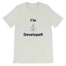 Load image into Gallery viewer, Technology &quot;I&#39;m Java Developer&quot; Light Color Unisex T-Shirt - Siddh Studio
