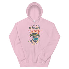 Load image into Gallery viewer, Motivational &quot;It Always Seems Impossible&quot; Unisex Hoodie - Siddh Studio
