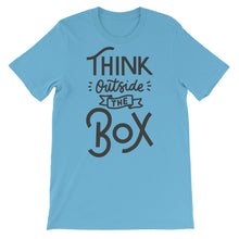 Load image into Gallery viewer, Motivational &quot;Think Outside The Box&quot; Unisex T-Shirt - Siddh Studio
