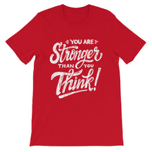 Load image into Gallery viewer, Motivational &quot;You Are Stronger Than You Think&quot; Unisex T-Shirt - Siddh Studio
